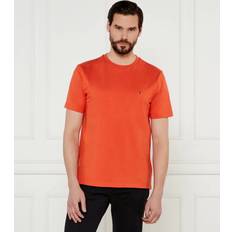 Tommy Hilfiger Orange Clothing Tommy Hilfiger Regular Fit Essential Flag Logo T-Shirt - Orange