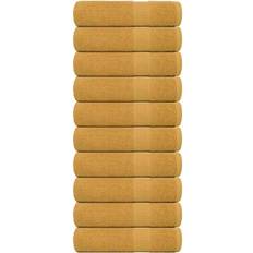 Guld Badlakan vidaXL Duschhanddukar 10 st Guld 70x140 cm Badlakan Guld (140x70cm)