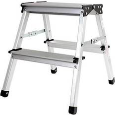 Aluminum Step Stools Prodec 40cm Aluminium Step Up Stool Lightweight Platform LFD41AL Hop Stand Folds