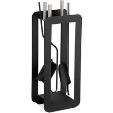 B2X Black Fire Stand in 5 Parts Modern