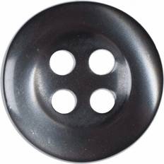 Buttons on sale Hemline Round Translucent Buttons Smoked Pack of 13