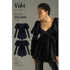 Yarn & Needlework Supplies Vikisews Sewing Pattern Gillian Blouse Women UK 4-22 Tops