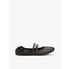 Tommy Hilfiger Ballerinas Tommy Hilfiger Leather Buckle Strap Ballerinas - Black