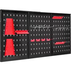 DIY Accessories Costway Pegboard Wall Organiser Kit 120 x 60 x 2 cm