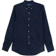 Polo Ralph Lauren Slim Fit Linen Shirt - Blòue