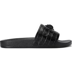 Kurt Geiger Black Slides Kurt Geiger Eagle Leather Slider Sandals