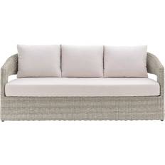 Seat Cushion Outdoor Sofas Gallery Direct Hvar 3-Seater Garden - Natural Outdoor Sofa