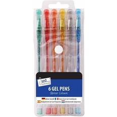 Arts & Crafts Just Stationery Gel Pen Pack of 6