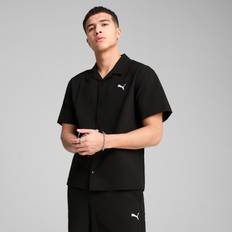 Puma Herr Skjortor Puma Men's Wardrobe Essentials Seersucker Relaxed Shirt - Black