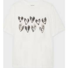 Anine Bing T-shirts Anine Bing Cade Tee Hearts - Ivory