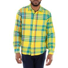 Polo Ralph Lauren Yellow Shirts Polo Ralph Lauren Plaid-Check Flannel Shirt - Yellow