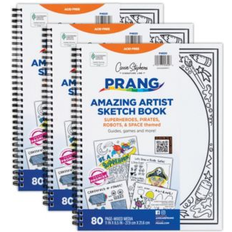 Prang Amazing Artists Sketch Book Pack of 3