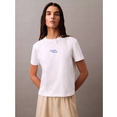 Calvin Klein Tops Calvin Klein Cotton Fit Short Sleeve Logo T-Shirt - Brilliant White