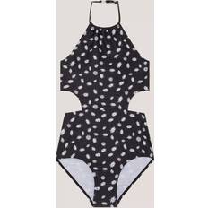 Monsoon Kids' Ditsy Print Swimsuit - Black