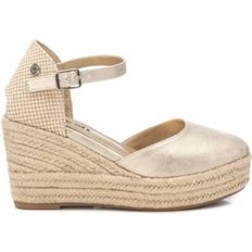 Dam - Guld Espadriller XTI Refresh Espadriller Guld Läder 5 Till 8 Cm - Guld