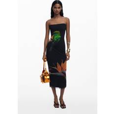 Desigual Sommerkjole - Lysegrèn/Orange