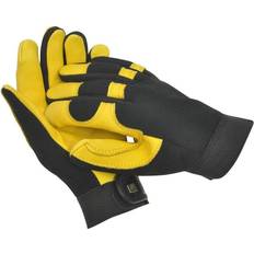 Gardening Gloves Purple Leaf Gold Soft Touch Deluxe Deerskin Leather Comfortable RHS Gardening Gloves - Gents Size