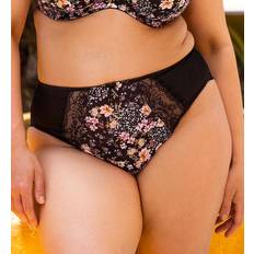 Gul Trusser Elomi Morgan High Leg Brief - Black Floral