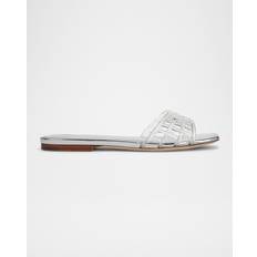Veronica Beard Maris Jelly Sandal - Clear Silver