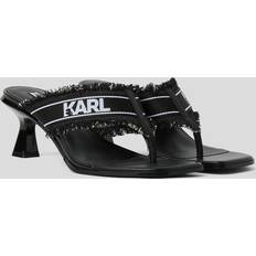 Karl Lagerfeld Sandaler med hæl Karl Lagerfeld Panache Ii Denim Heeled Sandals - Deniblack