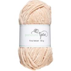 Velvet garn Panduro Garn Fine Velvet 50 g Beige