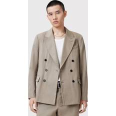 AllSaints Men Blazers AllSaints Newton Organic Cotton Blazer - Mid Grey