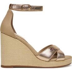 Tommy Hilfiger Metallic High Wedge Espadrille - Gold
