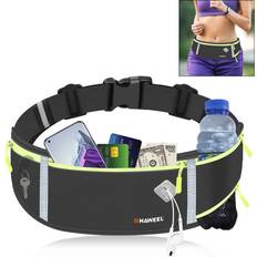 Running Belt Waist Fanny Pack Bag - Black