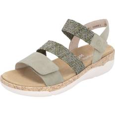 Remonte Slippers & Sandals Remonte Leather Dual-Fastening Sandals - Green