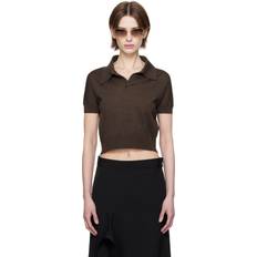Brun - Nylon Polotrøjer Khaite Morgane Polo Shirt - Brown