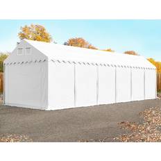 Toolport Lagertält 3x12 m 2.6 m Sidohöjd Med Bottenram PVC 800 Vit