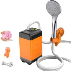Campingduschar Tomtop Jms Outdoor Camping Shower Pump with Intelligent Digital Display