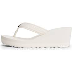 Tommy Hilfiger Flip-Flops Tommy Hilfiger Th Stripes Wedge Beach Sandal - White