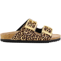 Sandaler Colors of California Leopard Print Dobbeltspænde Sandal - Brun
