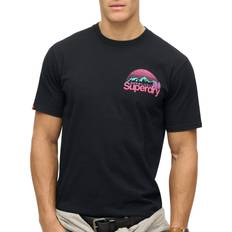 Superdry T-shirts Superdry T Shirt Core Logo Great Outdoors Chest - Black