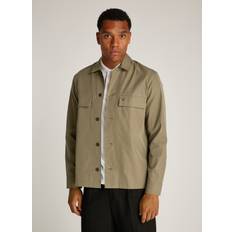 Calvin Klein Overtøj Calvin Klein Cotton Blend Overshirt - Tarmac