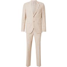 Herre - Hør Jakkesæt Jack & Jones Jprriviera Slim Fit Jakkesæt Beige