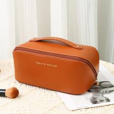 Leather - Women Toiletry Bags & Cosmetic Bags Tomtop Jms Large Professional Travel Makeup Bag - Beige