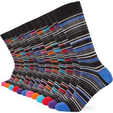 FM London Men's Smart Breathable Socks - Multicolour Stripe
