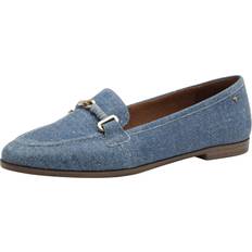 Tamaris Dame Mokkasiner Tamaris Denim Mokkasiner Med Spænde Detalje - Blå