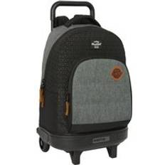 School Bags BlackFit8 School Rucksack with Wheels Old School - Black/Grey