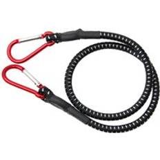 Black Bungee Cords & Ratchet Straps Deuba Bungee Cord Carabiner 80/100 cm Luggage Rope