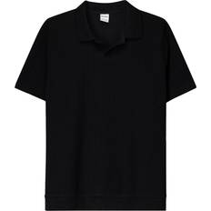 Bershka Jersey Polo - Black/Grey