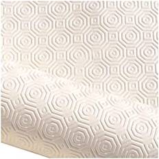 Textiles Sous-Nappe Au Mètre Type Bulgomme 140 cm Nappe Beige, Blanc