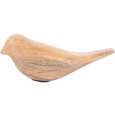 Present Time Mango Wood Statue Bird 7.5x9.5 cm Marron Figurine