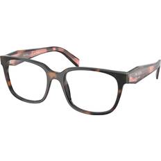Glasögon & Läsglasögon Prada PR 17ZVF Asian Fit 23A1O1 55 Sköldpaddemönstradeshell Glasögon