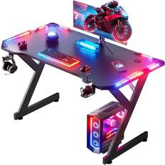 HLONONE 100 x 55 cm Scrivania Gaming LED