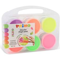 Tempera Paints Primo Finger Paint Fluo-Set 6 x 100g