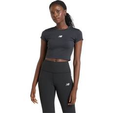 New Balance Women T-shirts New Balance Womens Harmony Fitted T-Shirt - Black