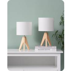 EDISHINE Bedside Lamps Set of 2 with Tripod Table Lamp